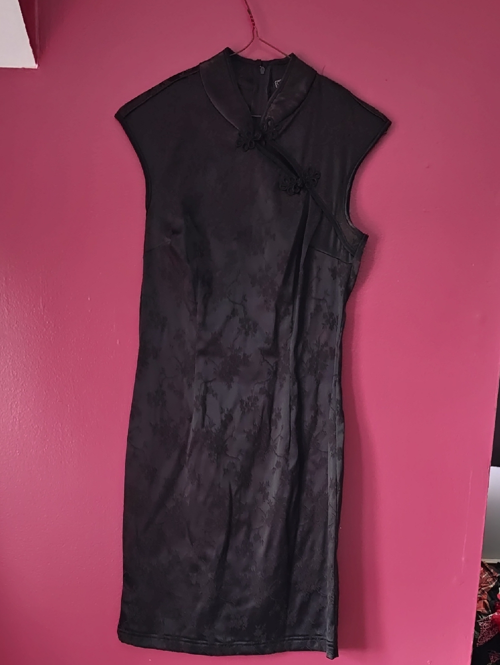 Heart Moon Star Black Cheongsam-Inspired Dress
